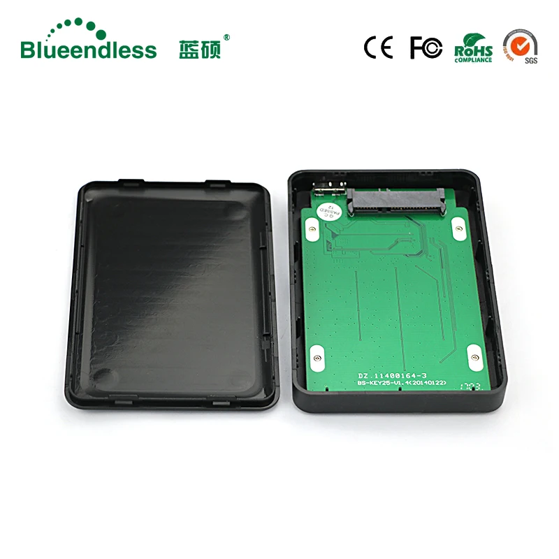  100% 1TB nuevo producto plástico hdd enclosure2.5 sata usb 30 disco duro de velocidad rápida discos