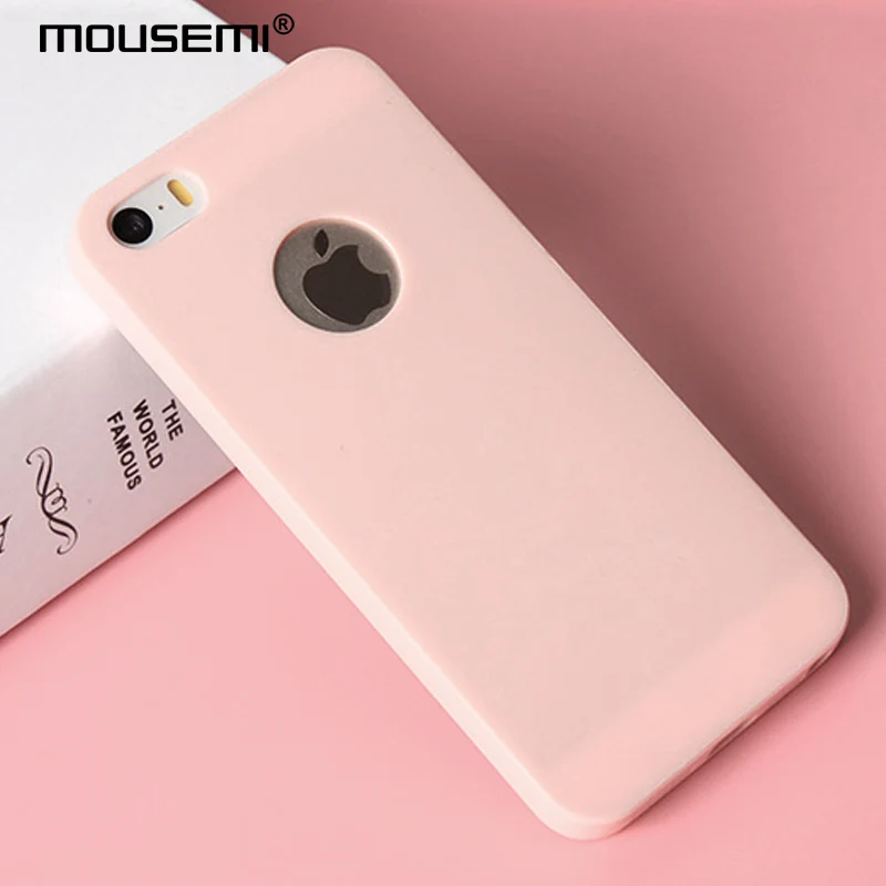 MOUSEMI Soft Phone Cases For iPhone 5s 5 se Tpu Case Cover Apple s Silicone Candy On |