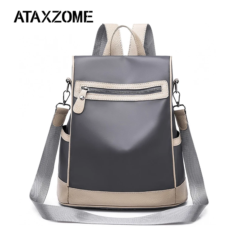

Ataxzome Soft Oxford fabric bag Women Backpack Vintage Female Shoulder Bag Backpacks Casual Back Pack Bag Normcore Shoulder Bag