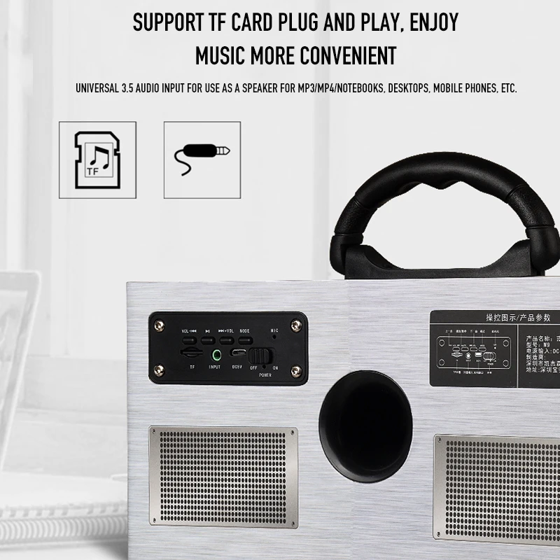 Деревянная Bluetooth Колонка Sovawin W9 динамик 4 2 20 Вт беспроводной портативный