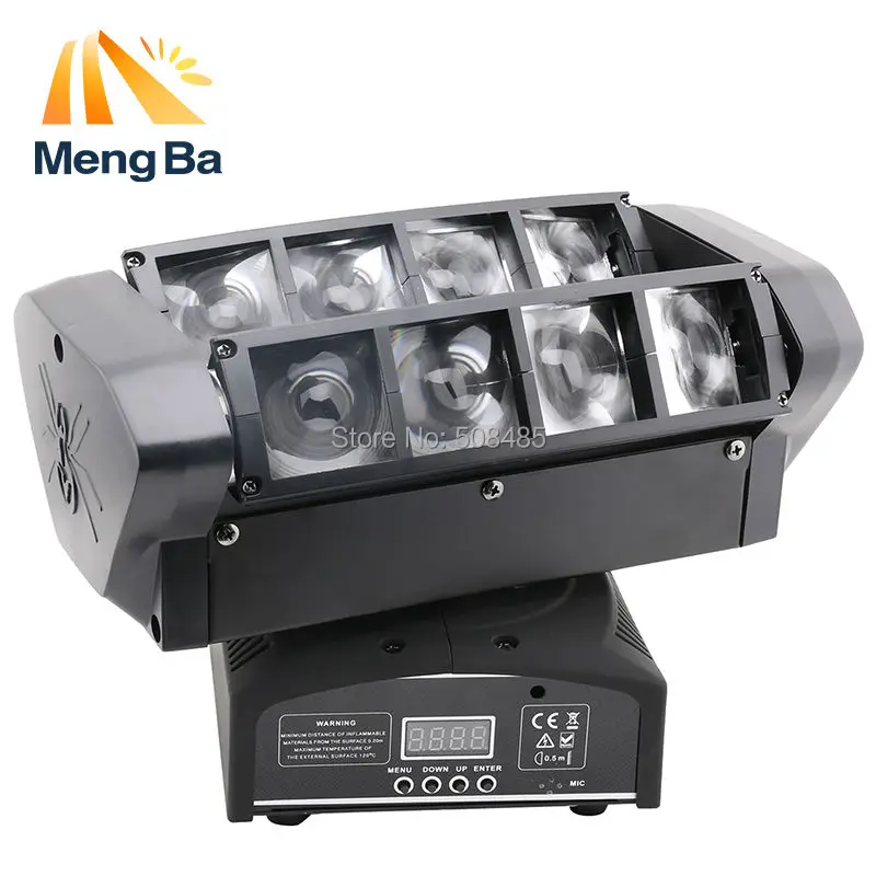 Светодиодсветильник лампа паук 8*10 Вт 8 глаз DMX512|light dj|moving head lightbeam light |
