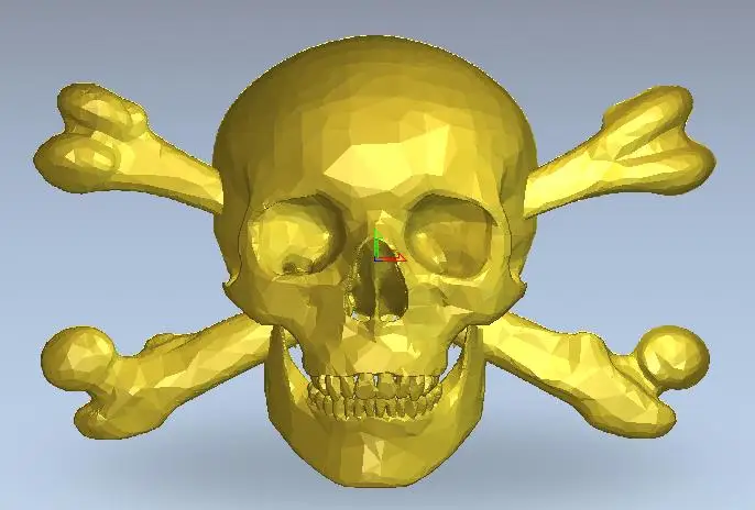 Цифровой 3d файл для рельефной резьбы с ЧПУ может вводить artcam mastercam типа 3 skull 2019