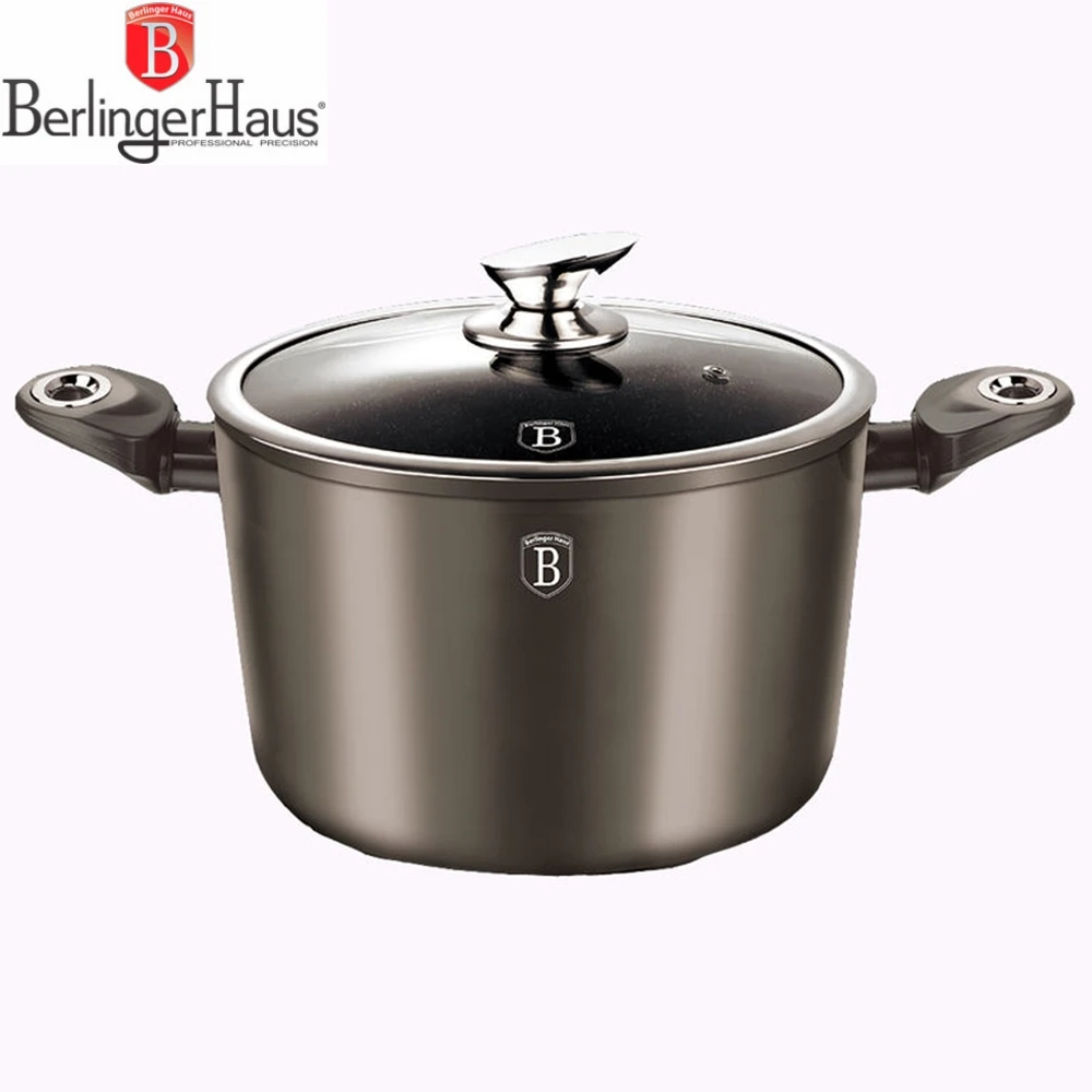 Pot met deksel Berlinger Haus Carbon Metallic Lijn 26 cm 72 l VN pan koken potten keukenapparatuur|pan cooking|cooking panpot pan -