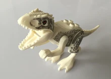 1PCS Jurassic World Park Minifigures Dinosaur Bricks Mini Figures Building Blocks Super Heroes baby toys