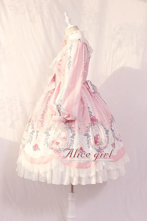 Платье Лолиты с длинными рукавами и принтом в клетку во сне, винтажные вечерние платья средней длины от Alice Girl, предзаказ