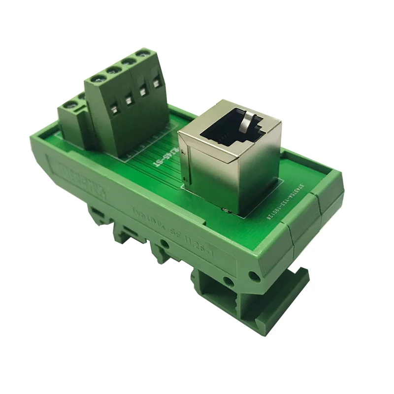 Вертикальная разрывная плата RJ45 RJ 45 Разветвитель адаптер для монтажа на Din