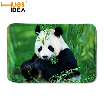 

HUGSIDEA Cute Panda Floor Mat Bath Rug Kitchen Rug Door Way Feet Mat Anti-slip Strip Doormat Floor Rug Kitchen Carpet Bath Mat