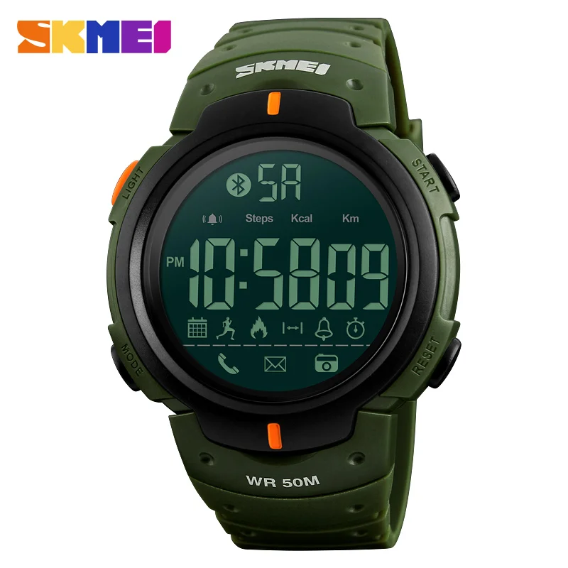 

SKMEI 1301 Men Smart Watch Chrono Calories Pedometer Multi-Functions Sports Watches Reminder Digital Wristwatches Relogios Clock