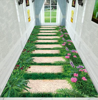 Заказной 0,8*5 м садовый 3D ковер длина коридор прохода лестница прямоугольный вертикальный ковер спальня вход дом