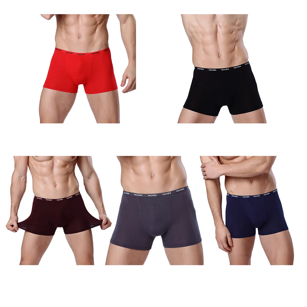 

Bamboo Fiber Elastic Breathable Comfortable Men Modal Sexy Underwear Boy Underpants Male Panties Shorts U Convex Pouch