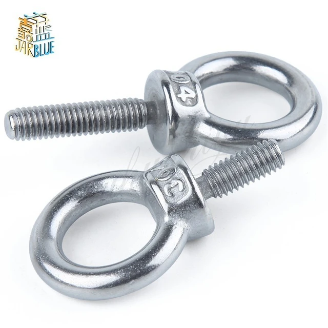 A2 304 Stainless Steel Lifting Eye Screw Bolts M3 M4 M5 M6 M8 Round Ring  Hook Bolt Screw Fasterners - AliExpress