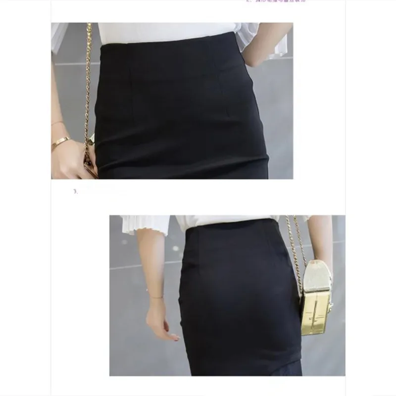 2019 New Sexy bag Hip Curved Skirt lace Professional Skirt Female Stitching High Waist Stretch Skirt S-5XL (19)