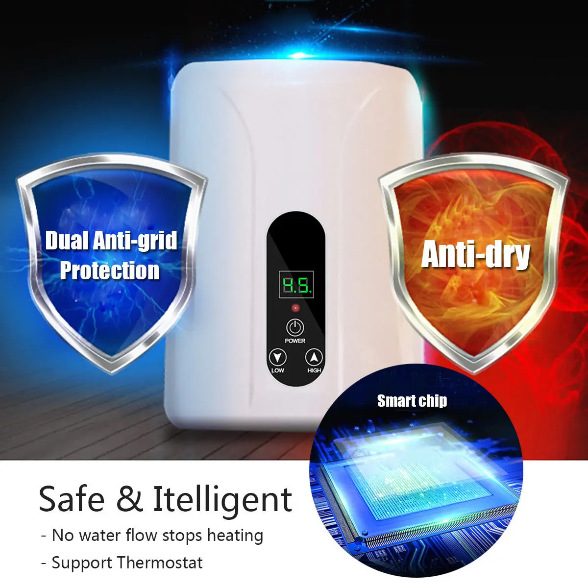 5500W 110 V/220 V безтанковый мгновенный Электрический горячий водонагреватель набор для душа ванной комнаты