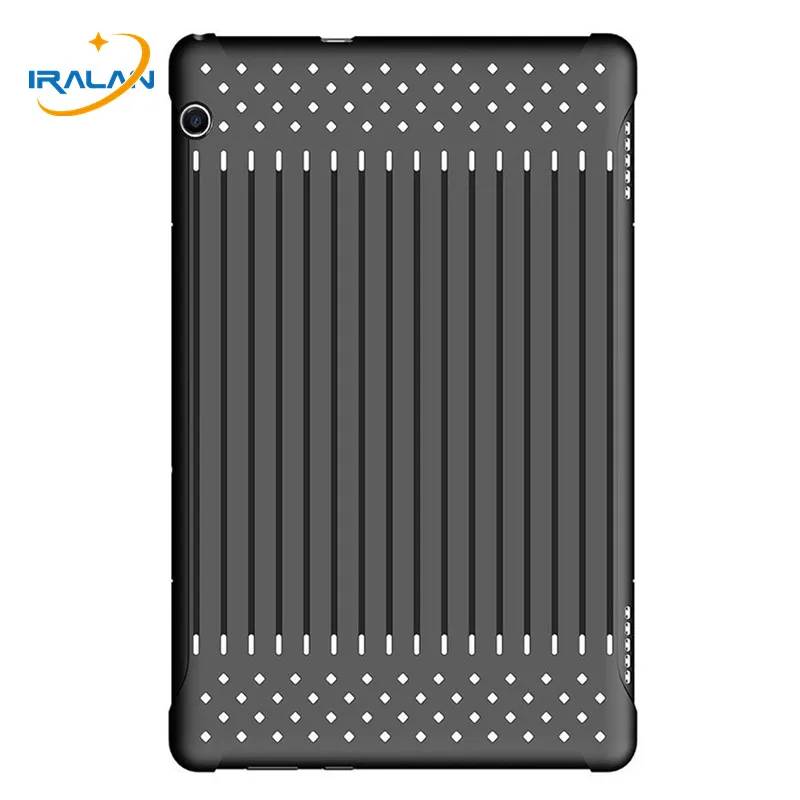 

Fashion Soft Silicone TPU Back Case For Huawei MediaPad T5 10 AGS2-W09/L09/L03/W19 10.1" Stripes Radiating Breathable Cover+Pen