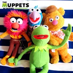 Новый Muppets Kermit лягушка & Gonzo & Fozzie медведь & животных плюшевые игрушки куклы 4 шт. подарок