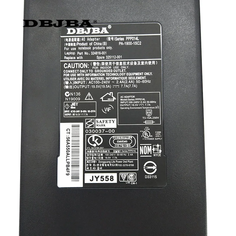 19,5 V 7.7A 150W адаптер переменного тока зарядное устройство для ноутбука lenovo IdeaCentre b300 b305 b310 a600 источник питания