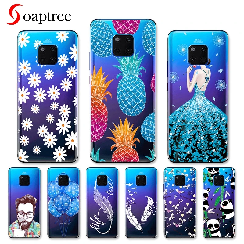 

Soaptree Soft Case For Huawei Mate 20 Pro Case Cover Silione Phone Back Cover For Huawei Mate 20 Pro LYA-AL00 LYA-L29 Fundas