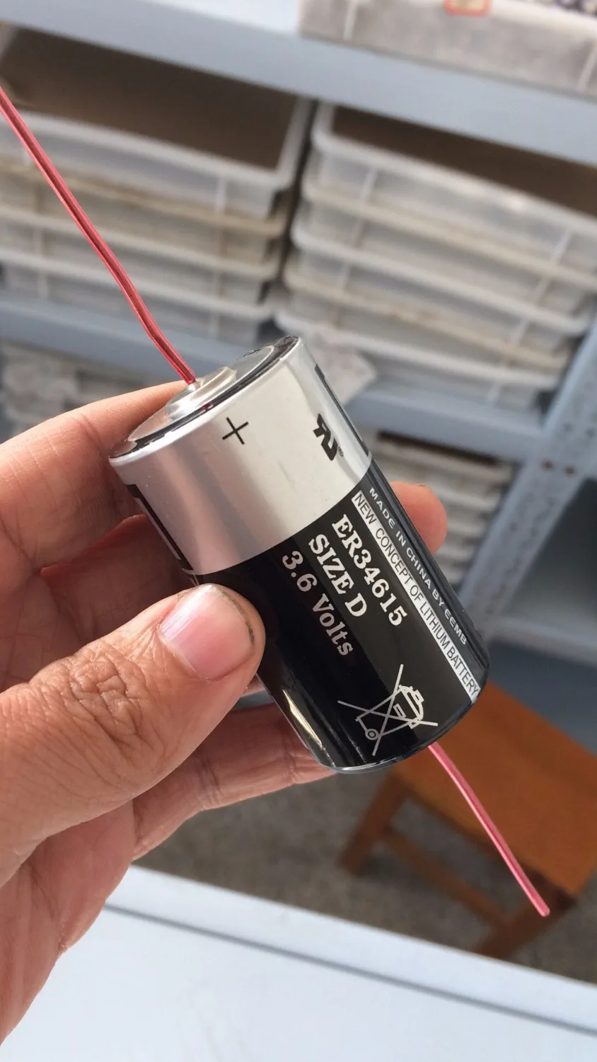 2 шт. EEMB ER34615 D типа 3.6V19000mAh одноразовые литиевая аргон батарея с pin