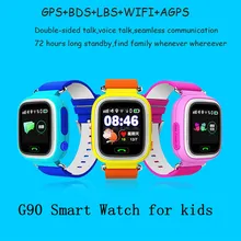 Q90 GPS Tracker Smart Watch Children SOS Security Call Location Finder Device Anti Lost for Kids Safe Touch Screen Positioning