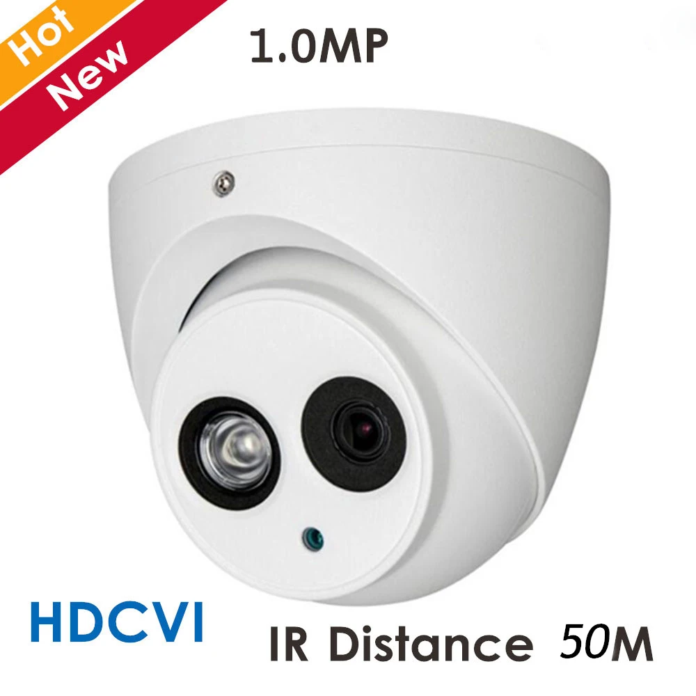DH Новый HDCVI камера HAC-HDW1020E 1mp ИК расстояние 50 м видеонаблюдения Купольная ip67 с супер ночное видение