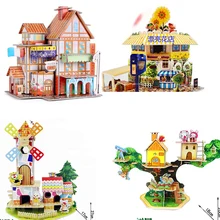 Высокое качество 20*19 см Большая трехмерная головоломка детские игрушки головоломка diy Бумажная модель подарки для мальчиков и девочек