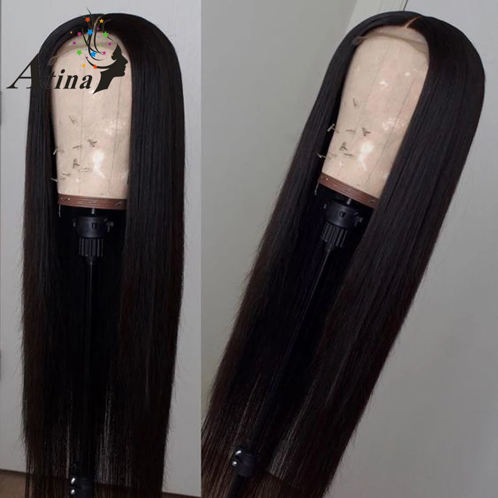 Прямо парик 250% плотность предварительно выщипать Реми бразильские волос парики Glueless Девы волос парики с ребенком волос для Для женщин атина