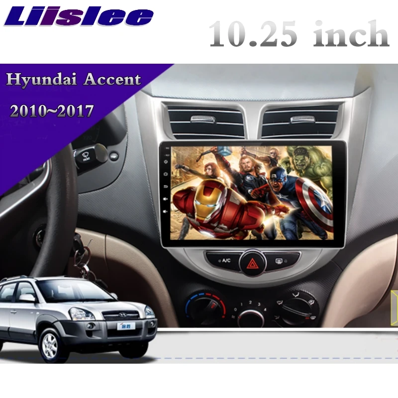 Cheap For Hyundai Accent RB  i25 WIT Blue 2010~2017 LiisLee Car Multimedia GPS Audio Radio Stereo CarPlay Adapter Navigation NAV 3