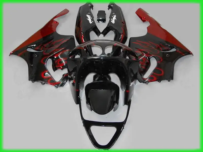 

Red flames For Kawasaki ninja ZX7R 1996 1997 1998 2003 96 03 fairing kit (Ems free ) High quality Fairings a142