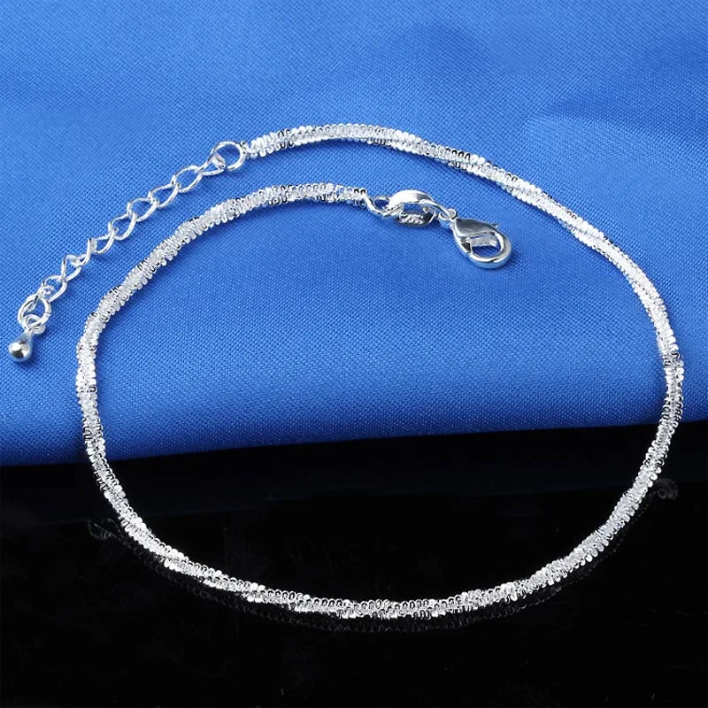 Модные украшения с серебряным покрытием Обёрточная Бумага Строка Ножные ...