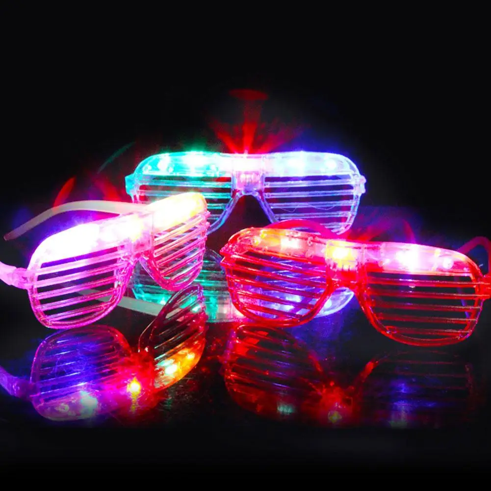 LED Flashing Luminous Glasses Glowing Eye Mask Blinking Glasses Kids Toys Glow Party Supplies Christmas New Year Random Color LED Flashing Luminous Glasses Glowing Eye Mask Blinking Glasses Kids Toys Glow Party Supplies Christmas New Year Random Color