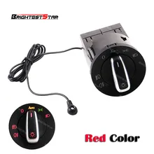 Golf 4 AUTO Headlight Switch Light Sensor Module Upgrade Chrome For VW Golf 4 Jetta MK4 Passat B5 Polo Bettle Caddy doxa chrome headlight switch auto sensor light for vw passat b5 new bora polo golf mk4 jetta 4 santana 5nd941431b 5nd 941 431 b