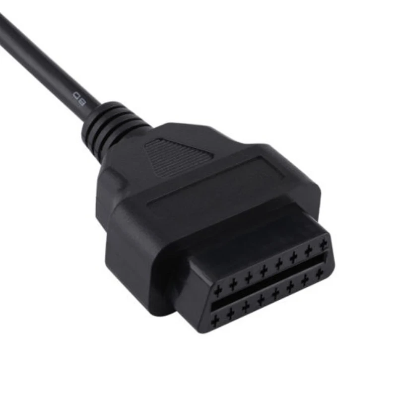 Black 38 Pin To 16 Pin OBD2 OBDII Diagnostic Adapter Connector Cable For Mercedes Benz