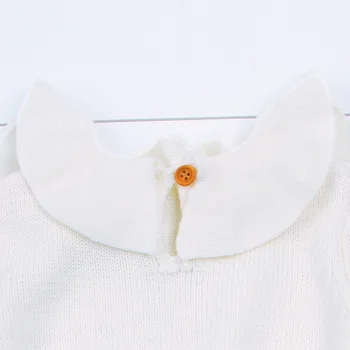 Newborn Baby Girl Clothing Rompers Wool Knitting Tops Long Sleeve Romper Warm Outfits Clothes Baby Girls 2