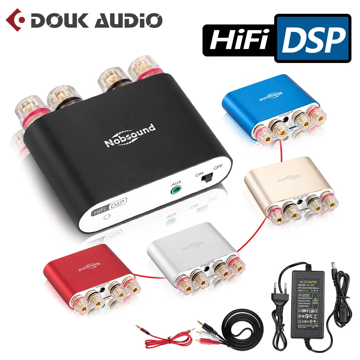 

2019 Nobsound NS-10G PRO Hi-Fi DSP Digital Amplifiers Stereo Mini Bluetooth 4.2 Home Audio Power Amp 50W*2 With Power Adapter