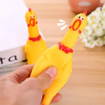 

3 pcs Screaming Chicken Pet Dog Toys Sounding Chicken Squeaky Chicken Creative Screaming Chicken Birthday Summer Party Gift