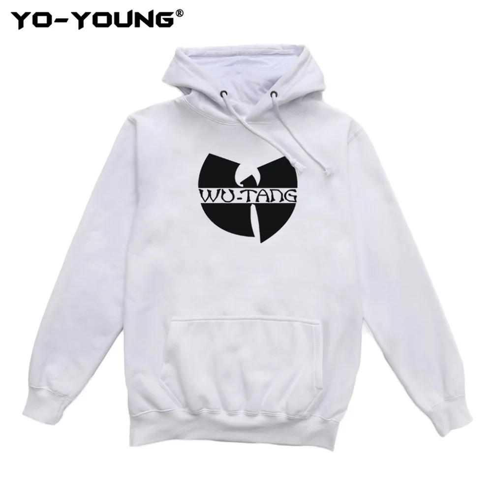 Yo-Young Steetwear Толстовка флисовый свитшот с логотипом Wutang Clan, повседневные уличные толстовки унисекс