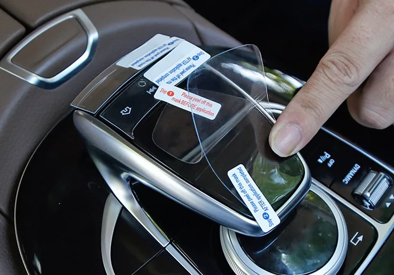 Автомобильная центральная консоль почерк мышь Защитная пленка для Mercedes Benz C W205 GLC X253 E W213 класс-18 защитные наклейки