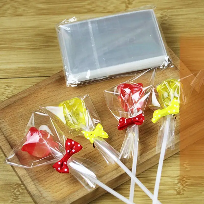 6*9 см/9*15 см 100 шт./пакет прозрачный Opp Пластик сумки для леденцов, печенье упаковочный целофан сумка Свадебная вечеринка подарочный пакет