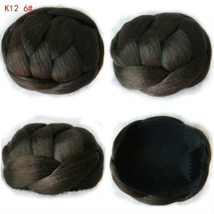 60 г 10 см клип в Бун волос Chignon Bun парик волос хвостик шнурок Бун шиньоны конский хвост волос chignon K12