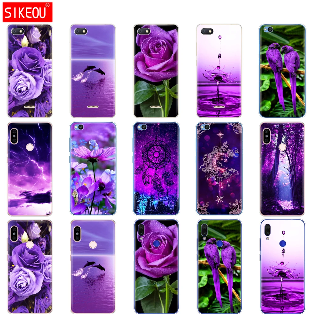 Custodia Per Redmi 6A 6 Pro Custodia Cover Per Xiaomi Redmi Note 7 6 Pro Redmi Go Custodia Per Xiaomi Mi 9 Se Infinity On Purple