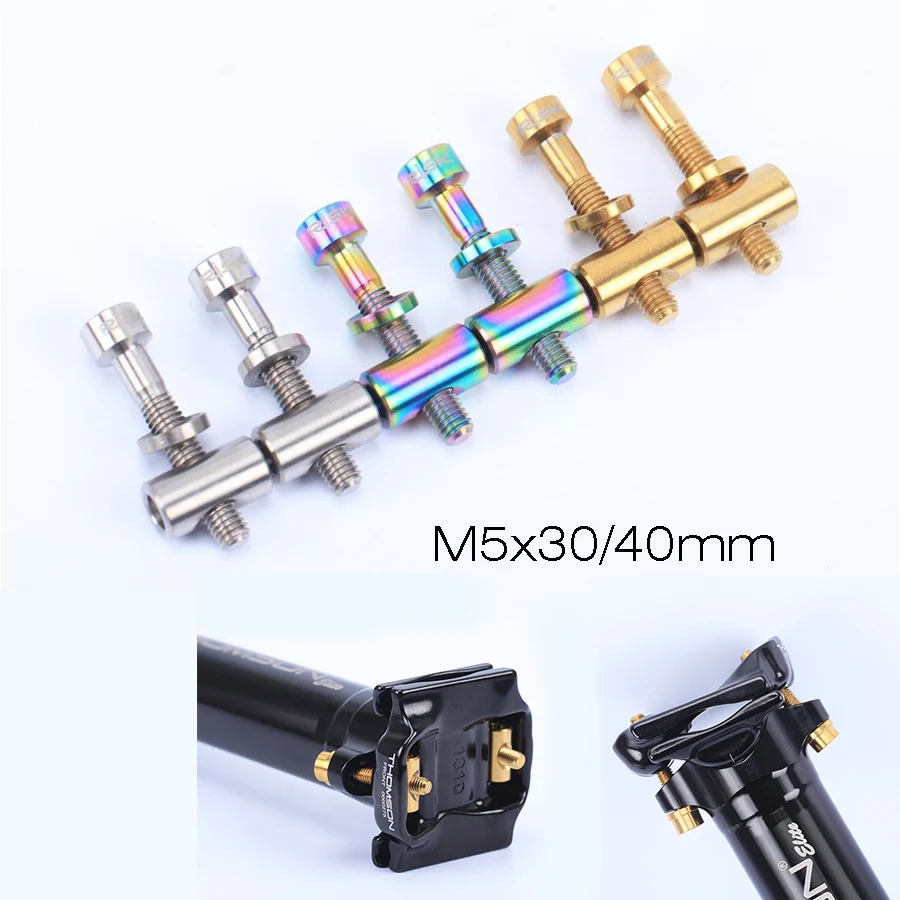 Buy 2PCS Titanium Alloy M5x30/40mm Screws Bolts For