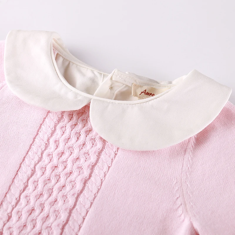 Baby Girls Romany Diamante /& Bows Ivory /& Pale Pink Babygrow 3 Piece Outfit
