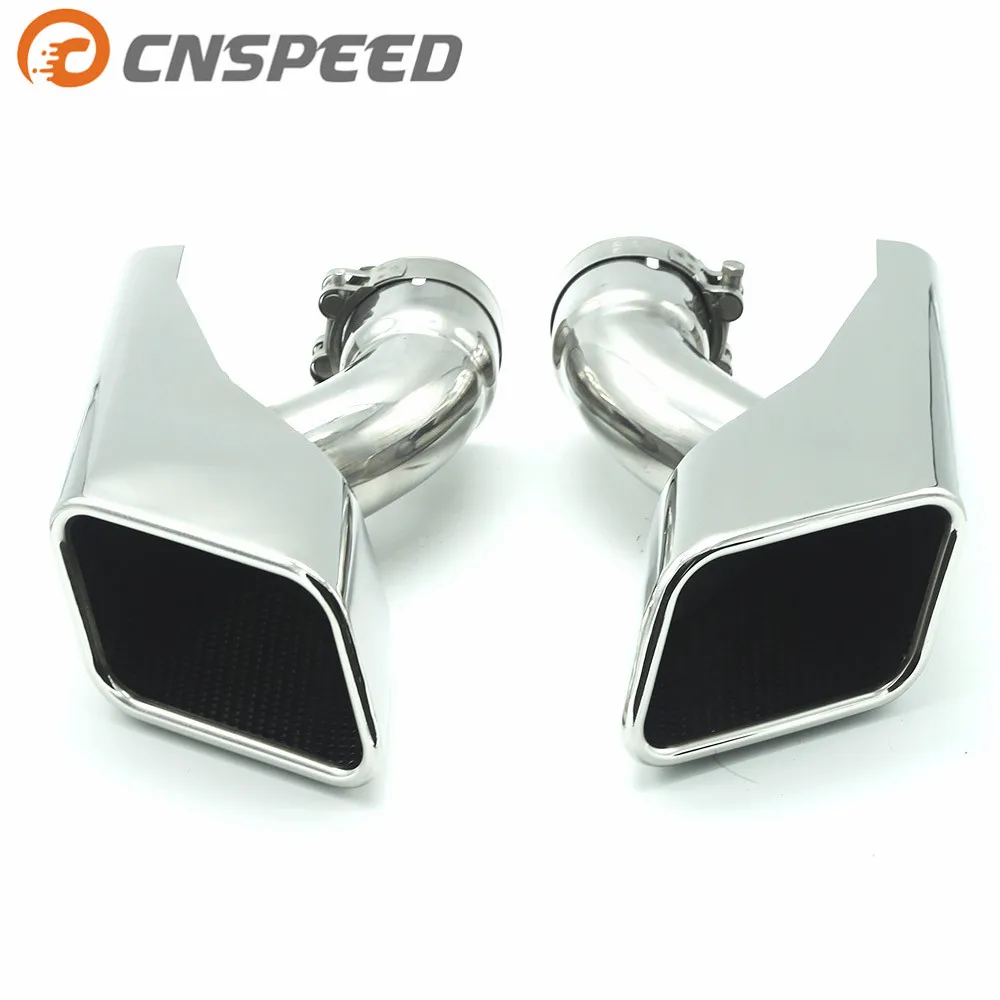 

CNSPEED 2PCS/Set Modified Car Exhaust Tail Muffler Tip Stainless Steel End Pipe For Land Rover 2005-2012 Range Diesel YC101074