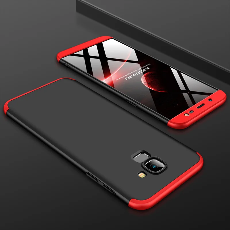 

For Samsung J330 J530 J730 J4 J6 J8 2018 J4 J6 J7 Prime J7 Duo J7 Max 360 Degree Full Protection 3 in 1 Matte Hard PC Phone Case