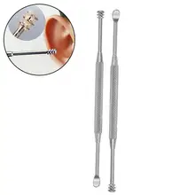 Нержавеющая сталь 360 градусов вращающиеся ушные ложки ушные палочки инструменты для очистки