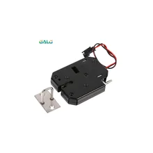 Electric Control Lock DC 12V 2A Electromagnetic Door Lock Cabinet Drawer Lockers Lock Latch Carbon Steel Black Padlock dc 12v 2a small solenoid electromagnetic electric control cabinet drawer lockers lock pudsh push design automatic open the door