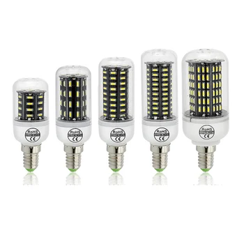 

Ultra High Luminous Flux Smart Power IC LED Bulb 4014 SMD E14 LED Corn Bulb Chandelier AC 220V 38 55 78 88 140LEDs LED Light