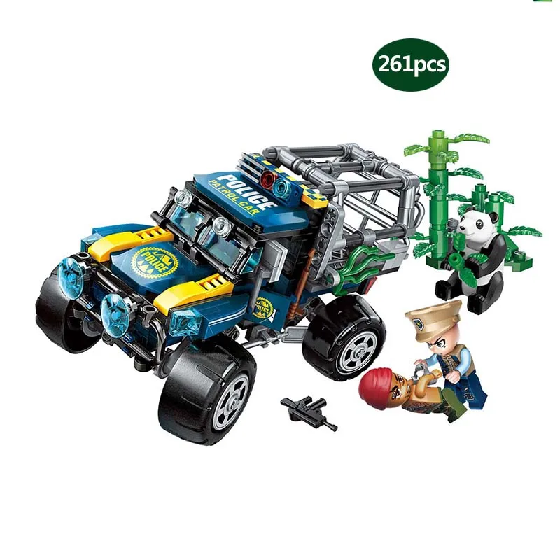 City-Series-Forest-Police-Headquarters-Mobile-Fort-Jeep-Helicopter-Building-Blocks-Toy-for-Children-gifts-compatible (6)