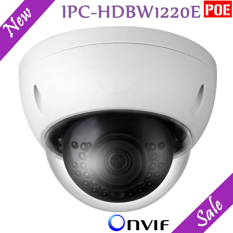 

New English Version DH 2MP IP Camera HD Network IR Dome Mini Camera IPC-HDBW1220E IP67 Support POE and Onvif Security Camera