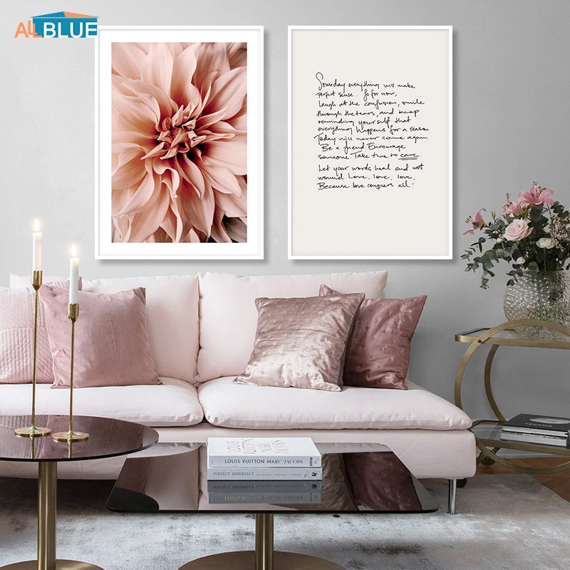 Flower Quote Women Body Canvas Painting Wall Art Posters And Prints Modern Wall Pictures For Living Room Nordic Decoration Home